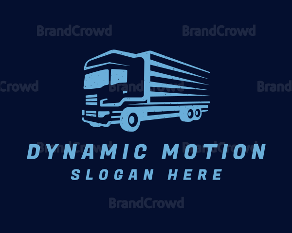 Blue Freight Vehicle Logo