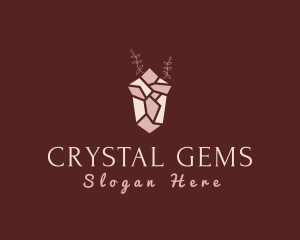 Pink Luxury Gemstone logo design