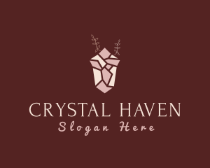 Pink Luxury Gemstone logo design