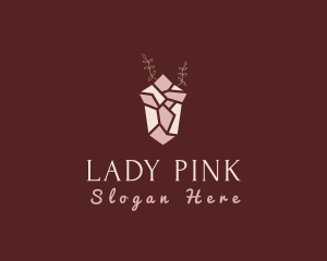 Pink Luxury Gemstone logo design