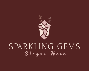 Pink Luxury Gemstone logo design