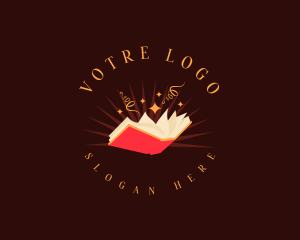Fiction - Fantasy Storyteller Book logo design