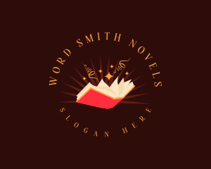 Novelist - Fantasy Storyteller Book logo design