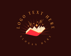 Librarian - Fantasy Storyteller Book logo design