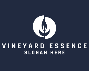 Crescent Moon Candle logo design