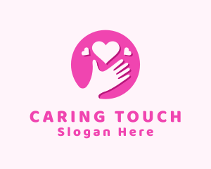 Love Care Hand logo design