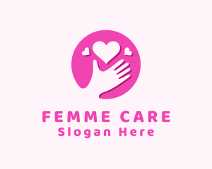 Love Care Hand logo design