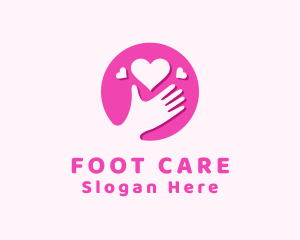 Love Care Hand logo design