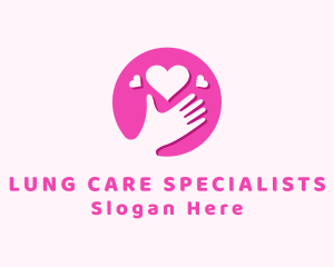 Love Care Hand logo design