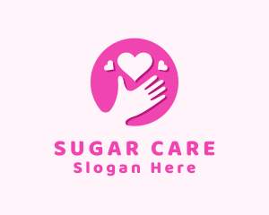 Love Care Hand logo design