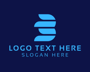 Data - Startup Business Letter B Tech logo design