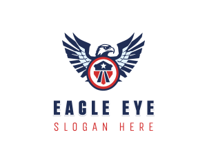 Military Eagle Patriot logo design