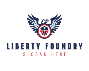 Military Eagle Patriot logo design