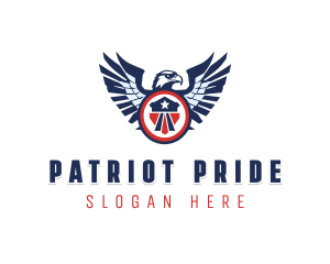 Military Eagle Patriot logo design