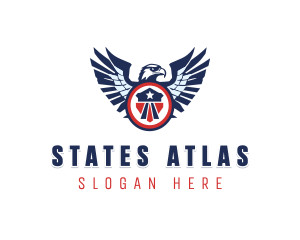 Military Eagle Patriot logo design