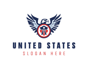 Military Eagle Patriot logo design