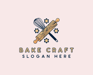 Baking Whisk Cookie logo design