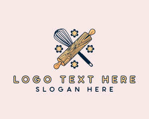 Sweet - Baking Whisk Cookie logo design