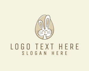 Nursery - Bunny Rabbit Egg logo design