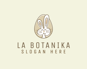 Bunny Rabbit Egg Logo