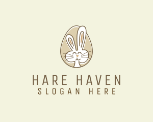 Bunny Rabbit Egg logo design