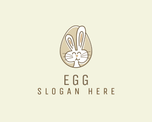Bunny Rabbit Egg logo design