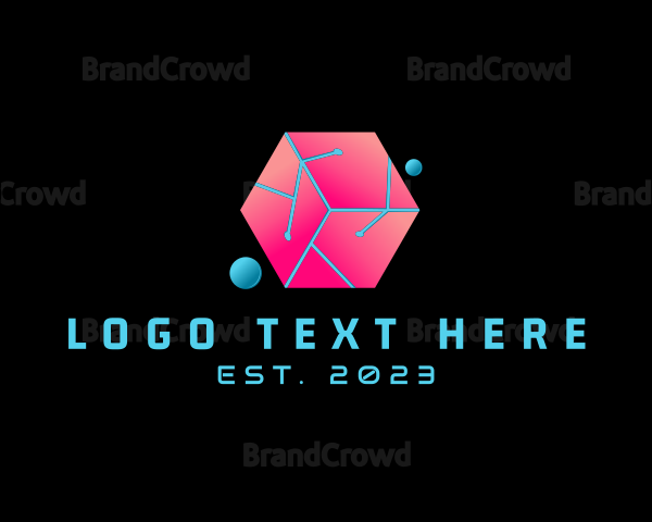 Circuit Cube Hexagon Logo