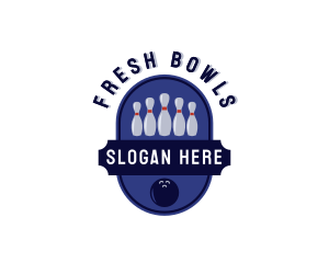 Sports Bowling Alley logo design