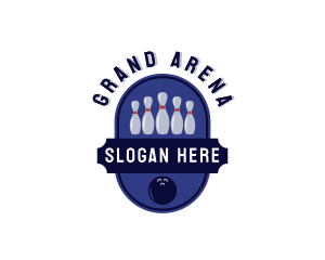 Sports Bowling Alley logo design