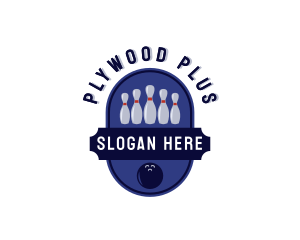 Sports Bowling Alley logo design