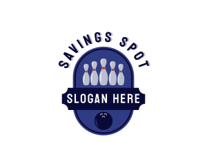 Sports Bowling Alley logo design