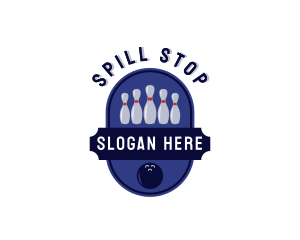 Sports Bowling Alley logo design