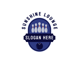 Sports Bowling Alley logo design