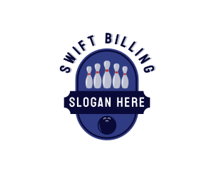 Sports Bowling Alley logo design