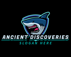 Shark Team Mascot logo design