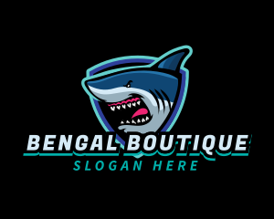 Shark Team Mascot logo design