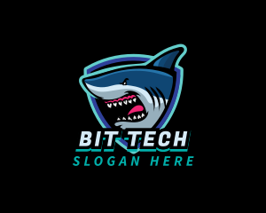 Shark Team Mascot logo design