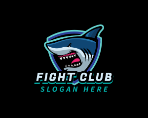 Ufc - Angry Shark Mascot logo design