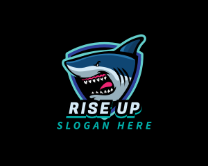 Shark Team Mascot logo design