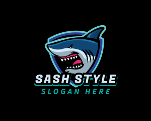 Shark Team Mascot logo design