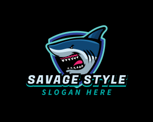 Shark Team Mascot logo design