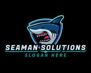 Shark Team Mascot logo design