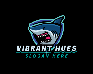 Shark Team Mascot logo design