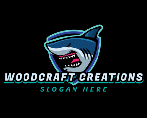 Shark Team Mascot logo design