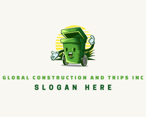 Garbage Trash Bin  Logo