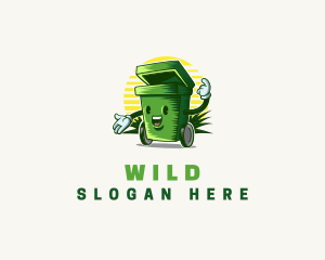 Garbage Trash Bin  Logo