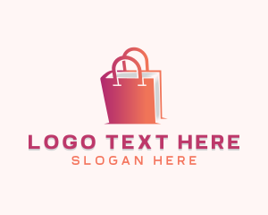 Online Shopping - Bag Book Online logo design