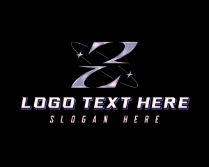 Style - Cosmic Y2K Letter Z logo design