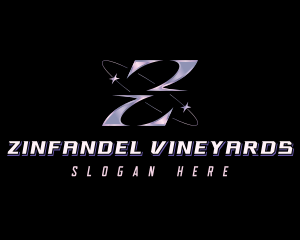 Cosmic Y2K Letter Z logo design