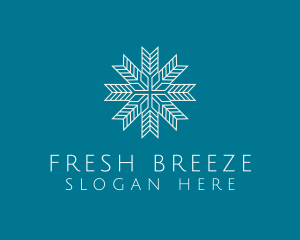 Snowflake Pattern Outline logo design